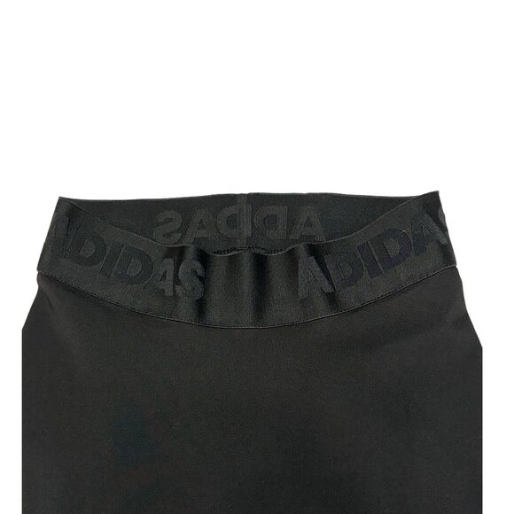 Adidas Legging Capri Womens Small Black Alpha Skin Cropped Yoga Pants - Picture 4 of 9